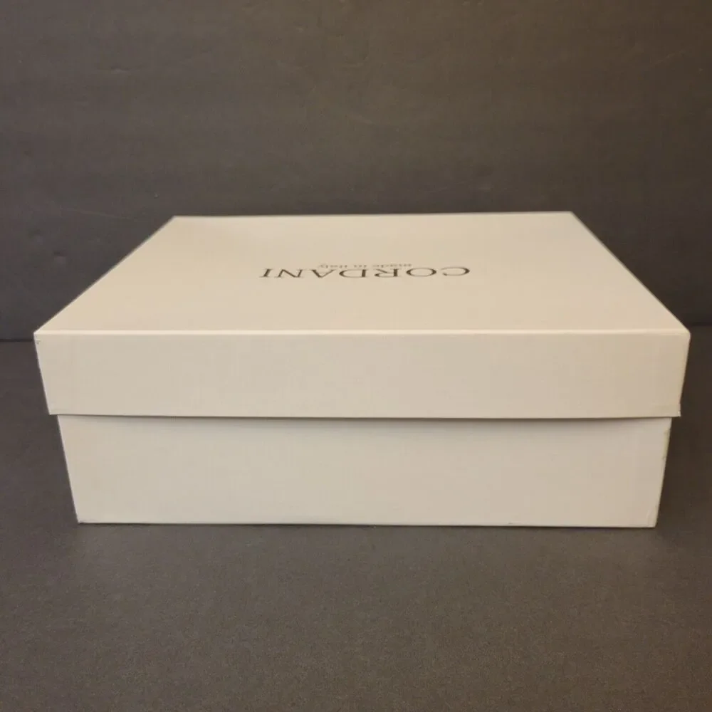 Cordani Empty White Storage Shoes Box With Tissue Product Tag 2 Shoe Insert